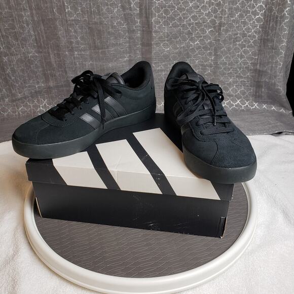 adidas Other - Adidas VL Court 3.0 Mens 10.5 Black Suede Streetwear Skatercore Y2K Casualwear